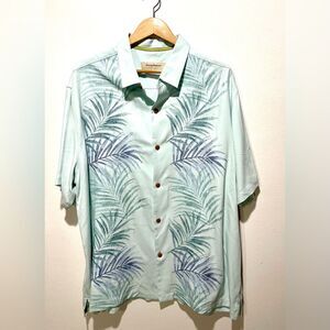 tommy bahama silk shirt Tropical embroidered Resort summer beach Men’s 2XL/2TG